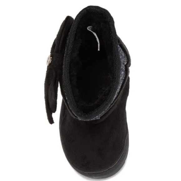 bebe Girls Glitter Winter Boots | Size 5 Toddler | Bow | Warm & Cozy | NIB - Picture 4 of 5